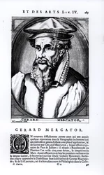 Portrait of Gerard Mercator engraved by Nicolas II de Larmessin